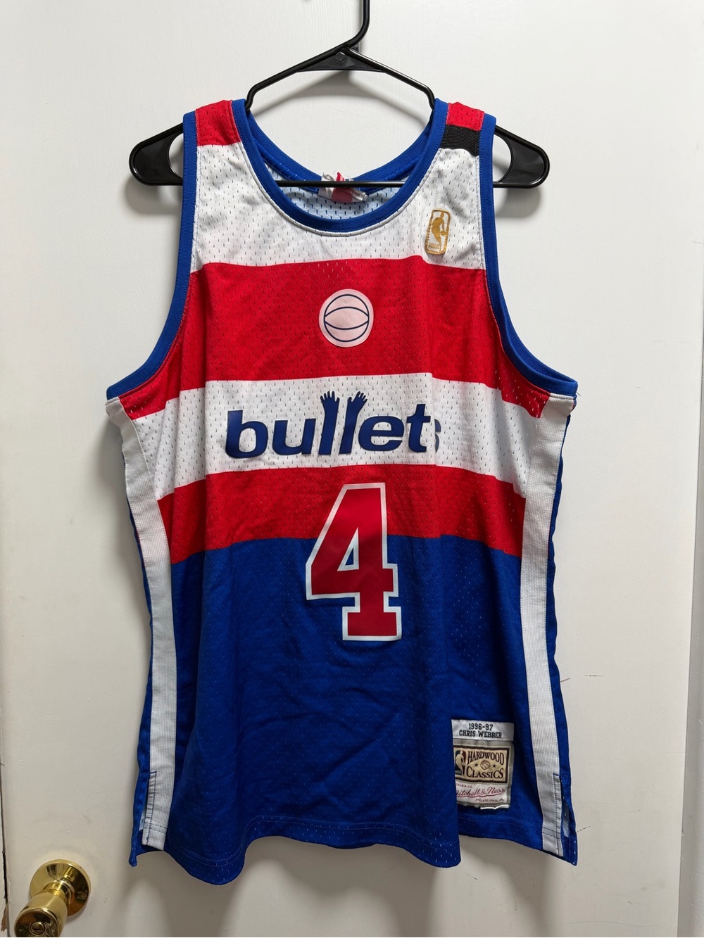 Vintage Washington Bullets Jersey Mens X Large NBA Basketball Chris Webber 96-97